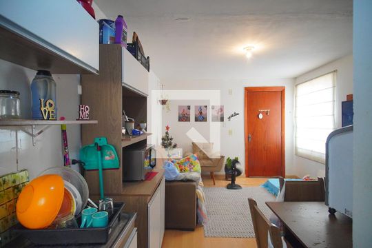 Sala/Cozinha de apartamento à venda com 2 quartos, 46m² em Duque de Caxias, São Leopoldo