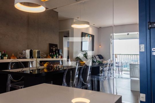 Sala de apartamento à venda com 2 quartos, 62m² em Fazenda Morumbi, São Paulo