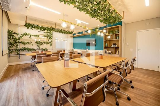 Área comum - CoWork de kitnet/studio para alugar com 1 quarto, 25m² em Vila Olímpia, São Paulo