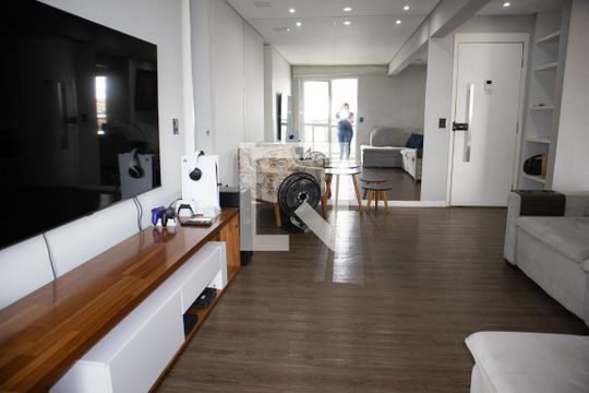Sala de apartamento à venda com 3 quartos, 123m² em Vila Gustavo, São Paulo