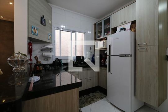 Cozinha de apartamento à venda com 2 quartos, 118m² em Vila Helena, Santo André