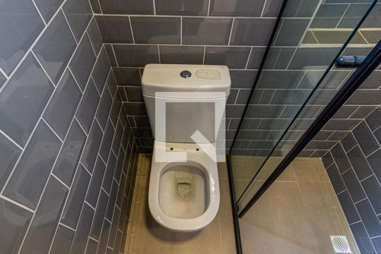 Banheiro - Vaso Sanitário de kitnet/studio para alugar com 1 quarto, 13m² em Campos Elíseos, São Paulo