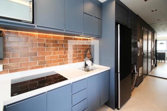 Cozinha de apartamento para alugar com 1 quarto, 36m² em Indianópolis, São Paulo
