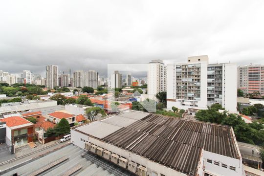 Quarto vista de apartamento para alugar com 1 quarto, 36m² em Indianópolis, São Paulo