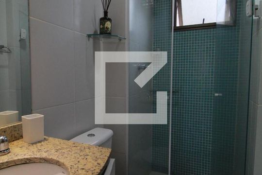 Banheiro da Suíte de apartamento à venda com 3 quartos, 80m² em Jacarepaguá, Rio de Janeiro