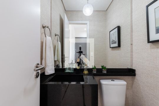 Lavabo de apartamento à venda com 2 quartos, 98m² em Vila Nova Conceição, São Paulo