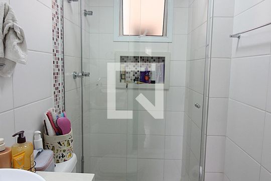 Banheiro Social de apartamento à venda com 3 quartos, 89m² em Centro , São Bernardo do Campo