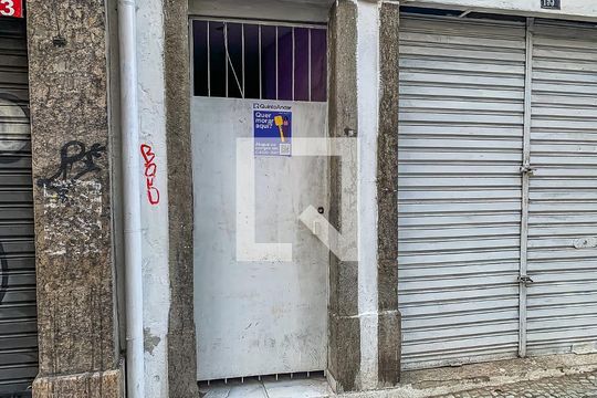 Fachada de kitnet/studio para alugar com 1 quarto, 40m² em Lapa, Rio de Janeiro