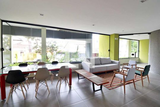 Área comum - Espaço gourmet de apartamento para alugar com 1 quarto, 33m² em Vila Sao Pedro, Santo André