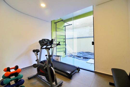 Área comum - Academia de apartamento para alugar com 1 quarto, 33m² em Vila Sao Pedro, Santo André