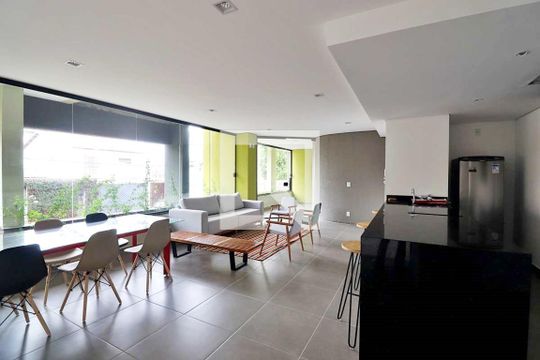 Área comum - Espaço gourmet de apartamento para alugar com 1 quarto, 33m² em Vila Sao Pedro, Santo André