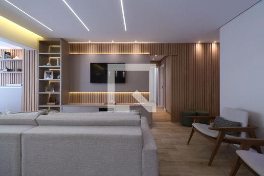Sala de apartamento à venda com 3 quartos, 103m² em Centro, Santo André