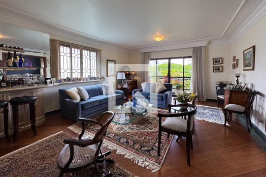 Sala de apartamento à venda com 4 quartos, 200m² em Indianópolis, São Paulo