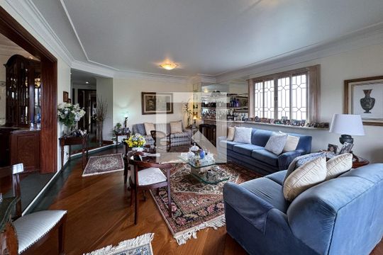 Sala de apartamento à venda com 4 quartos, 200m² em Indianópolis, São Paulo