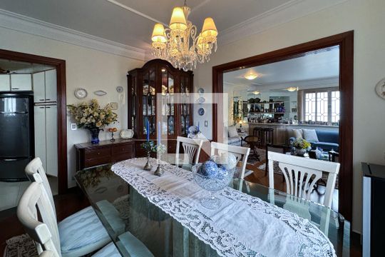 Sala de Jantar de apartamento à venda com 4 quartos, 200m² em Indianópolis, São Paulo
