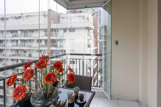 Varanda da Sala de apartamento à venda com 3 quartos, 81m² em Centro, Diadema