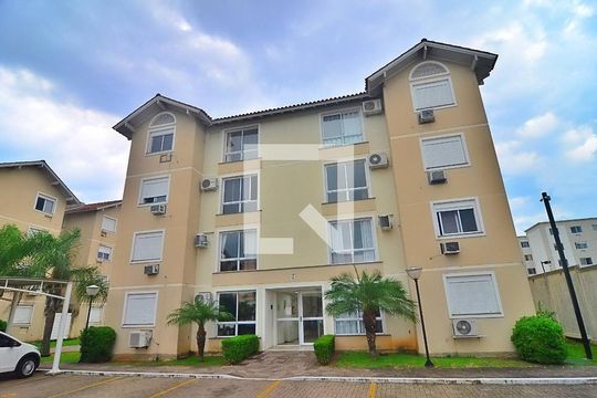 Fachada do bloco de apartamento à venda com 2 quartos, 49m² em Mato Grande, Canoas