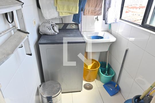 Lavanderia de apartamento para alugar com 2 quartos, 120m² em Ocian, Praia Grande