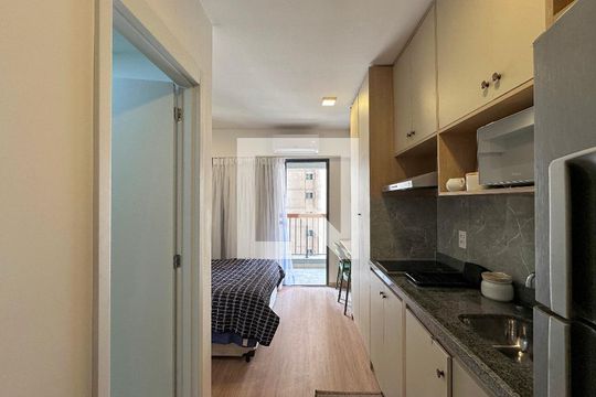 Studio  de kitnet/studio à venda com 1 quarto, 25m² em Brooklin, São Paulo