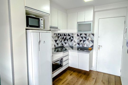 Cozinha de kitnet/studio para alugar com 1 quarto, 64m² em Vila Mariana, São Paulo