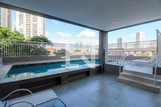 Área comum - Piscina de apartamento para alugar com 1 quarto, 41m² em Parque da Vila Prudente, São Paulo