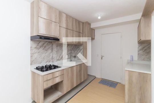 Sala- Cozinha  de apartamento para alugar com 1 quarto, 25m² em Sé, São Paulo