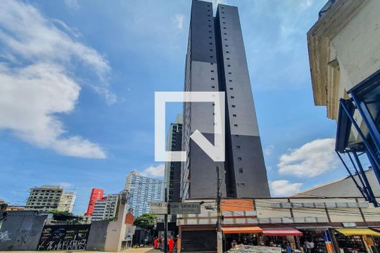 Fachada de apartamento para alugar com 1 quarto, 25m² em Sé, São Paulo