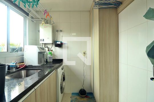 Área de Serviço de apartamento à venda com 3 quartos, 85m² em Campestre, Santo André
