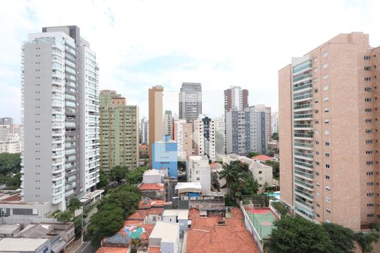 Vista da Sala de apartamento para alugar com 1 quarto, 43m² em Vila Mariana, São Paulo