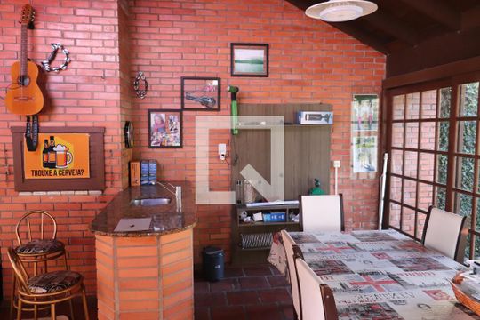 Área comum - Churrasqueira de casa à venda com 5 quartos, 430m² em Morro do Espelho, São Leopoldo