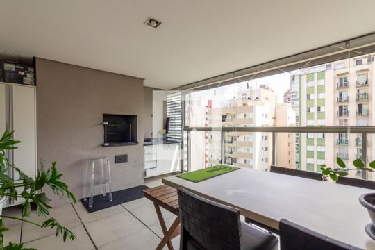 Varanda de apartamento à venda com 2 quartos, 100m² em Pinheiros, São Paulo