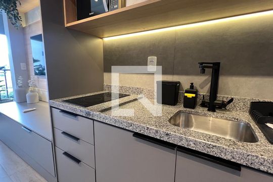Cozinha - Armários de kitnet/studio à venda com 1 quarto, 28m² em Pinheiros, São Paulo