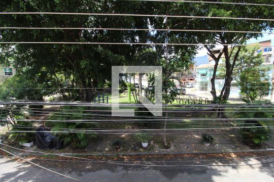 Varanda da suíte 2 e um dos quartos - Vista para praça de casa à venda com 5 quartos, 260m² em Pechincha, Rio de Janeiro