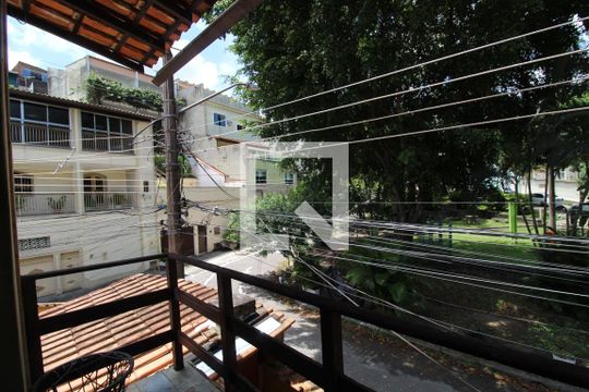 Varanda da suíte 2 e um dos quartos de casa à venda com 5 quartos, 260m² em Pechincha, Rio de Janeiro