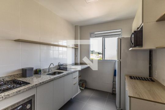 Cozinha de apartamento à venda com 1 quarto, 42m² em Morro Santana, Porto Alegre