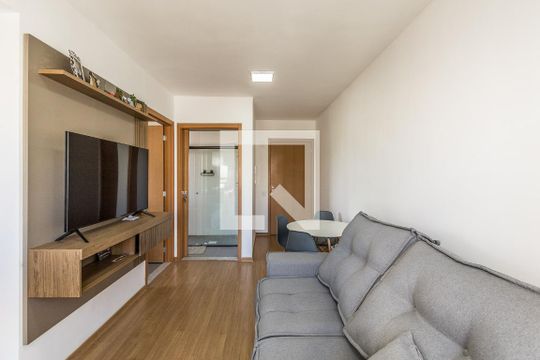 Sala de apartamento à venda com 1 quarto, 42m² em Morro Santana, Porto Alegre
