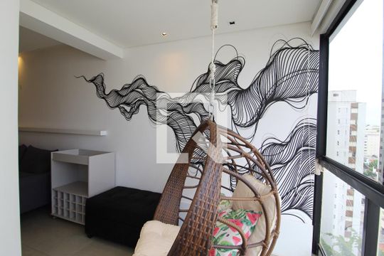 Sala de apartamento para alugar com 2 quartos, 65m² em Moema, São Paulo
