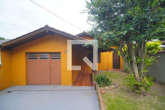 Fachada de casa à venda com 1 quarto, 50m² em Rondônia, Novo Hamburgo