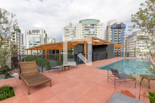 Área comum - Piscina de apartamento à venda com 1 quarto, 29m² em Pinheiros, São Paulo