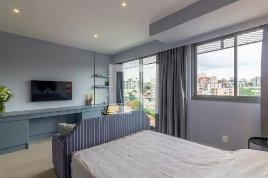 Quarto de apartamento à venda com 1 quarto, 29m² em Pinheiros, São Paulo