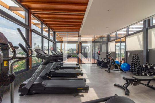 Área comum - Academia de apartamento à venda com 1 quarto, 29m² em Pinheiros, São Paulo