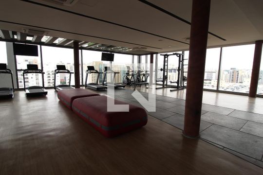 Área Comum - Academia de kitnet/studio para alugar com 1 quarto, 29m² em Indianópolis, São Paulo