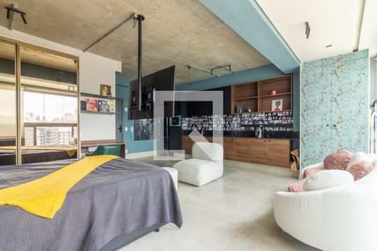 Quarto de apartamento à venda com 1 quarto, 40m² em Pinheiros, São Paulo
