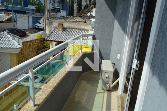 Varanda da Suíte 2 de casa de condomínio à venda com 6 quartos, 225m² em Taquara, Rio de Janeiro