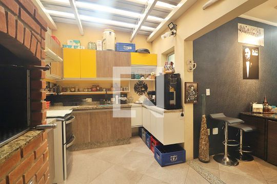 Área gourmet de apartamento à venda com 3 quartos, 125m² em Campestre, Santo André