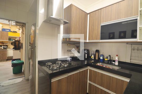 Cozinha de apartamento à venda com 3 quartos, 125m² em Campestre, Santo André