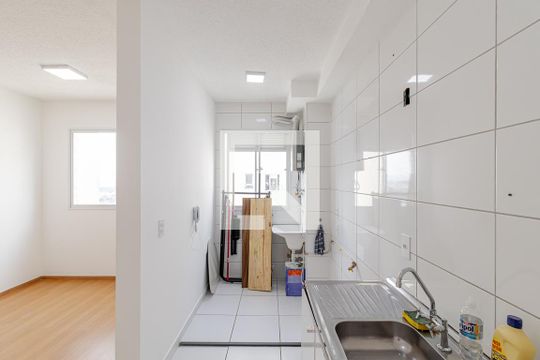Cozinha de apartamento para alugar com 2 quartos, 42m² em Jardim Santa Emília, São Paulo