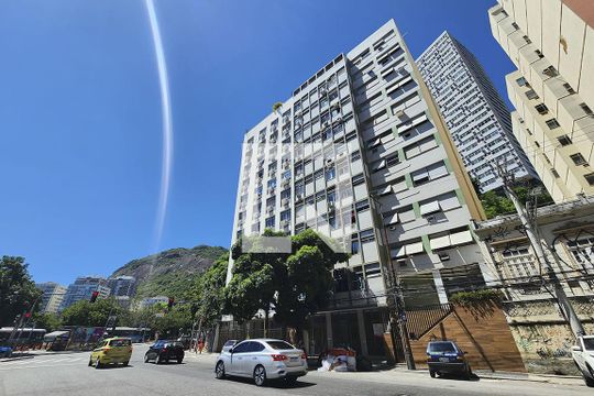 Fachada de apartamento à venda com 1 quarto, 31m² em Botafogo, Rio de Janeiro