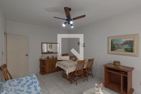 Sala de Estar e Jantar de apartamento para alugar com 1 quarto, 73m² em Aparecida, Santos