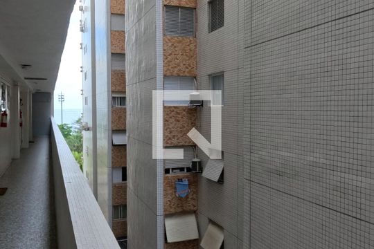 Área Comum - Entrada do Apartamento de apartamento para alugar com 1 quarto, 73m² em Aparecida, Santos